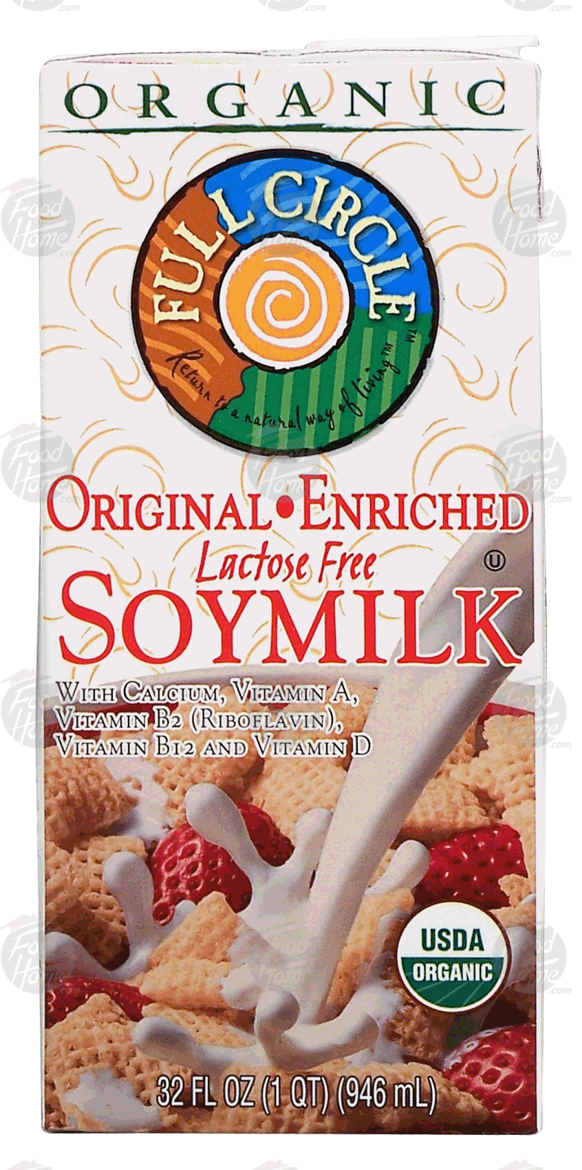 Full Circle  soymilk, original - enriched - lactose free, organic Full-Size Picture